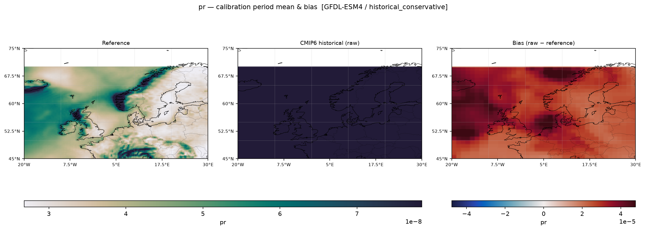 Calibration maps (historical period), historical
