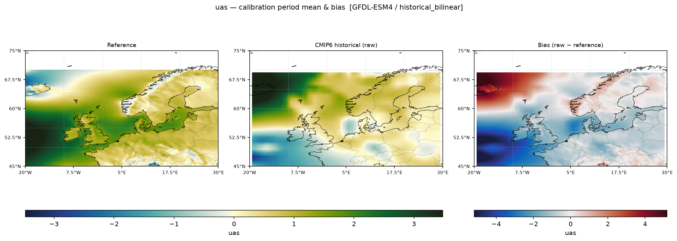 Calibration maps (historical period), historical