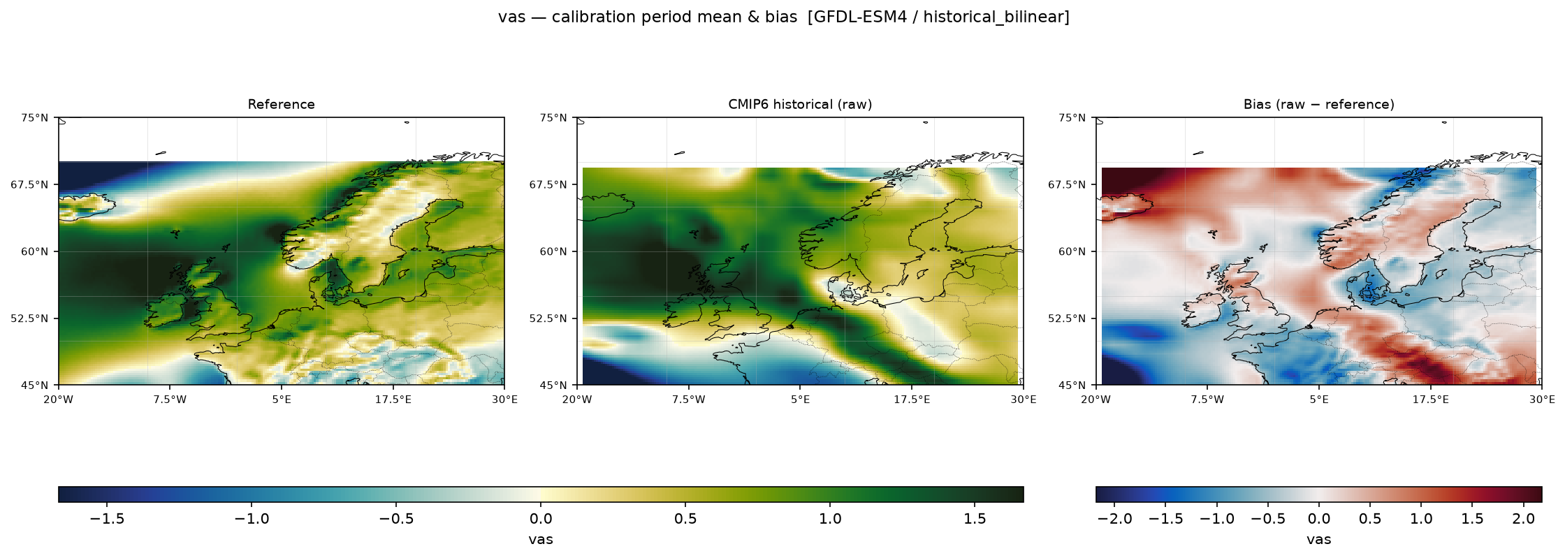 Calibration maps (historical period), historical
