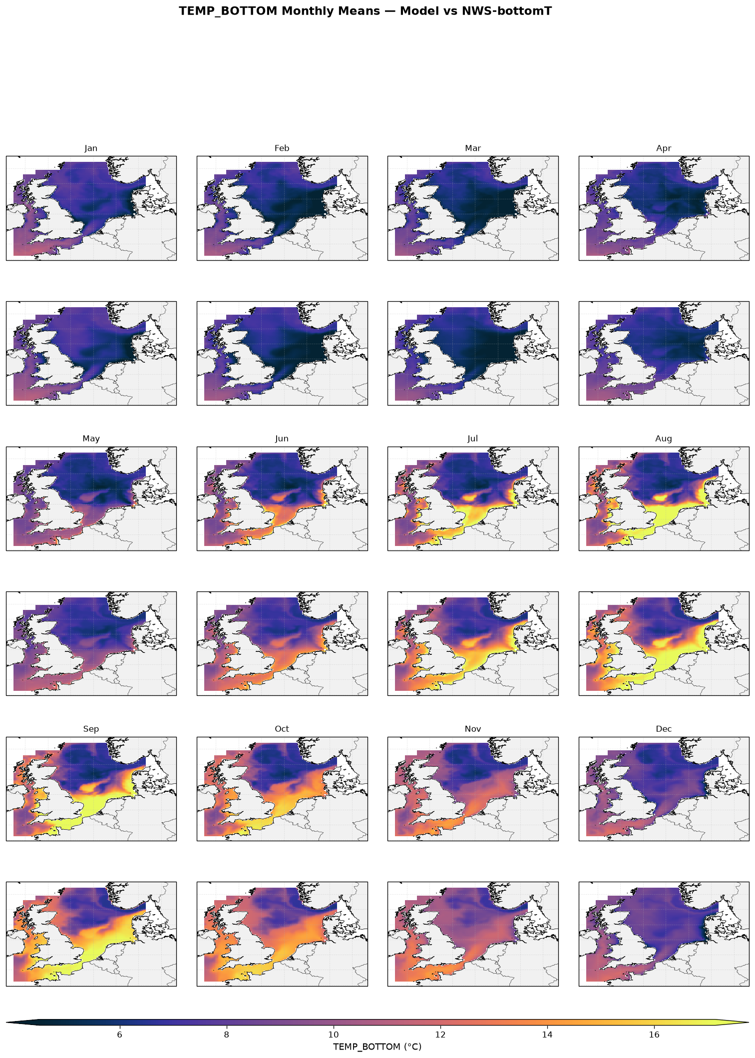 Temperature (bottom) — NWS-bottomT monthly maps